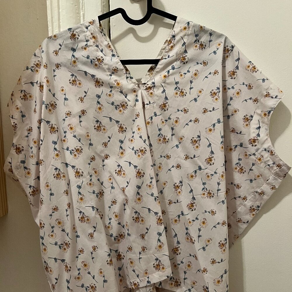 Atelier Delphine Floral Print V-Neck Blouse